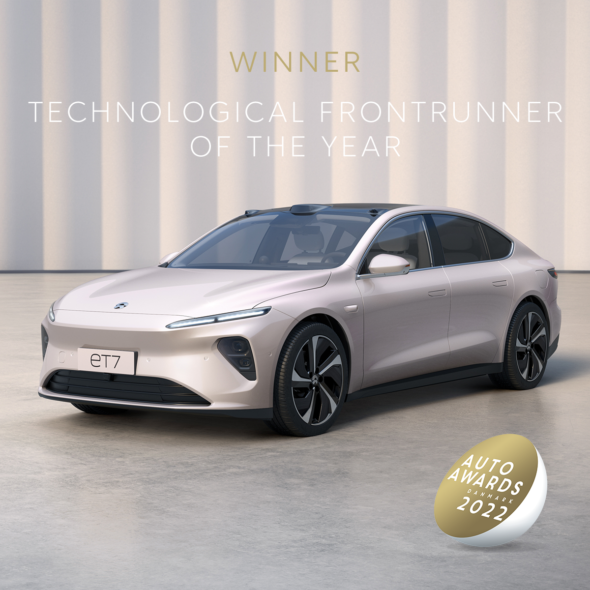 NIO ET7 wins “Technological Frontrunner of the Year” award at the Danish Auto Awards 2022