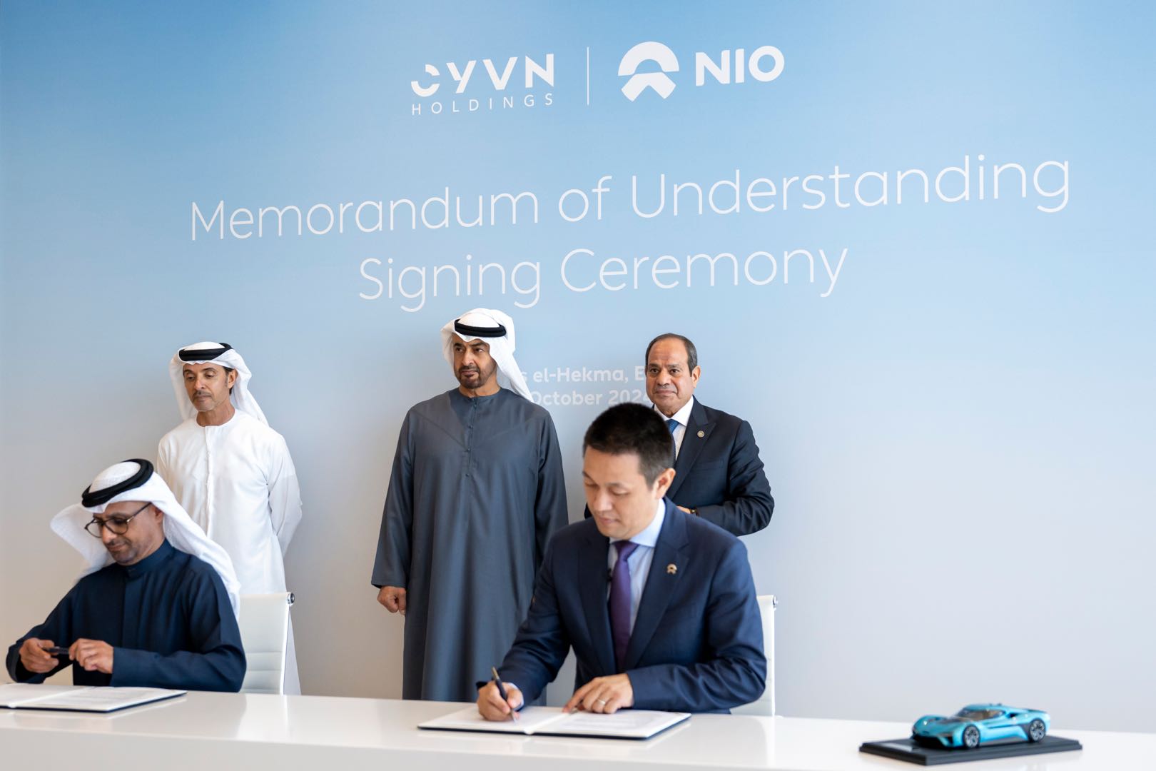 NIO and CYVN Holdings Joint Venture to Advance Smart Electric Vehicle Innovation Across MENA
