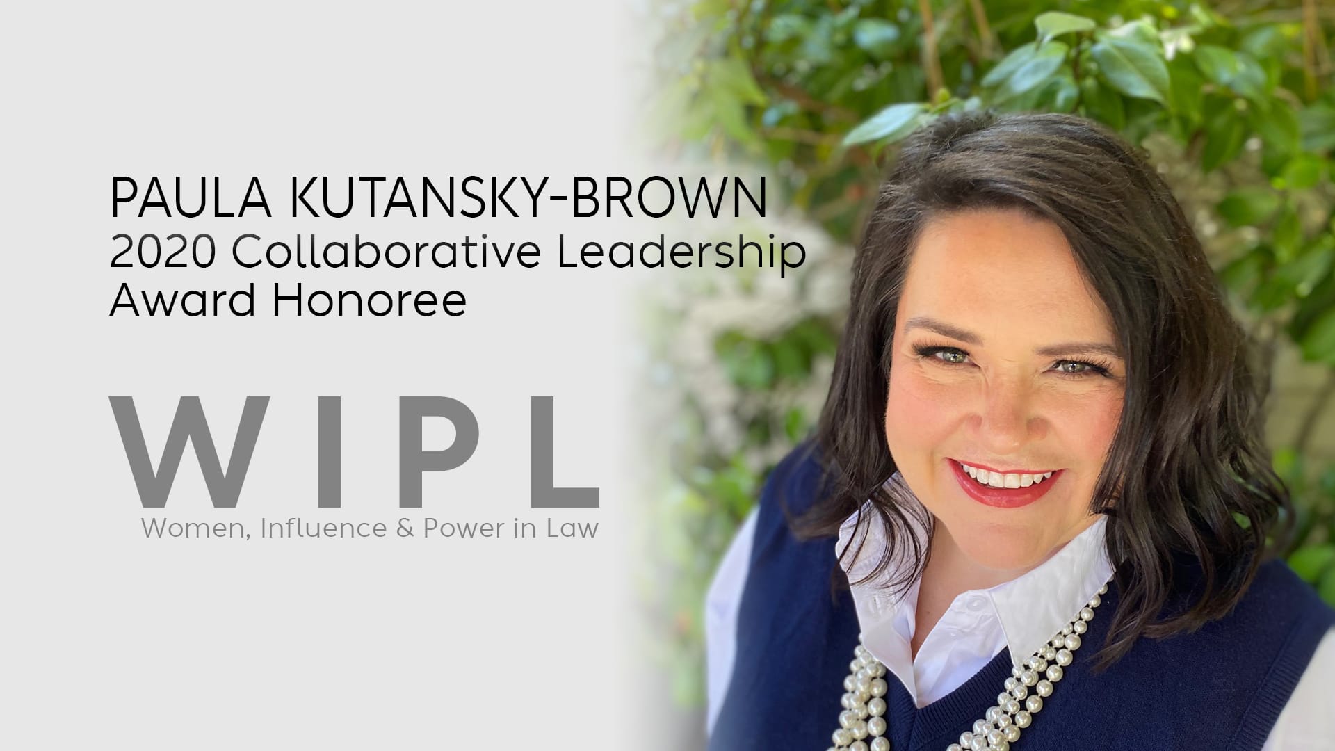 Paula Kutansky-Brown, NIO U.S. General Counsel, Honored at The WIPL 2020 Awards