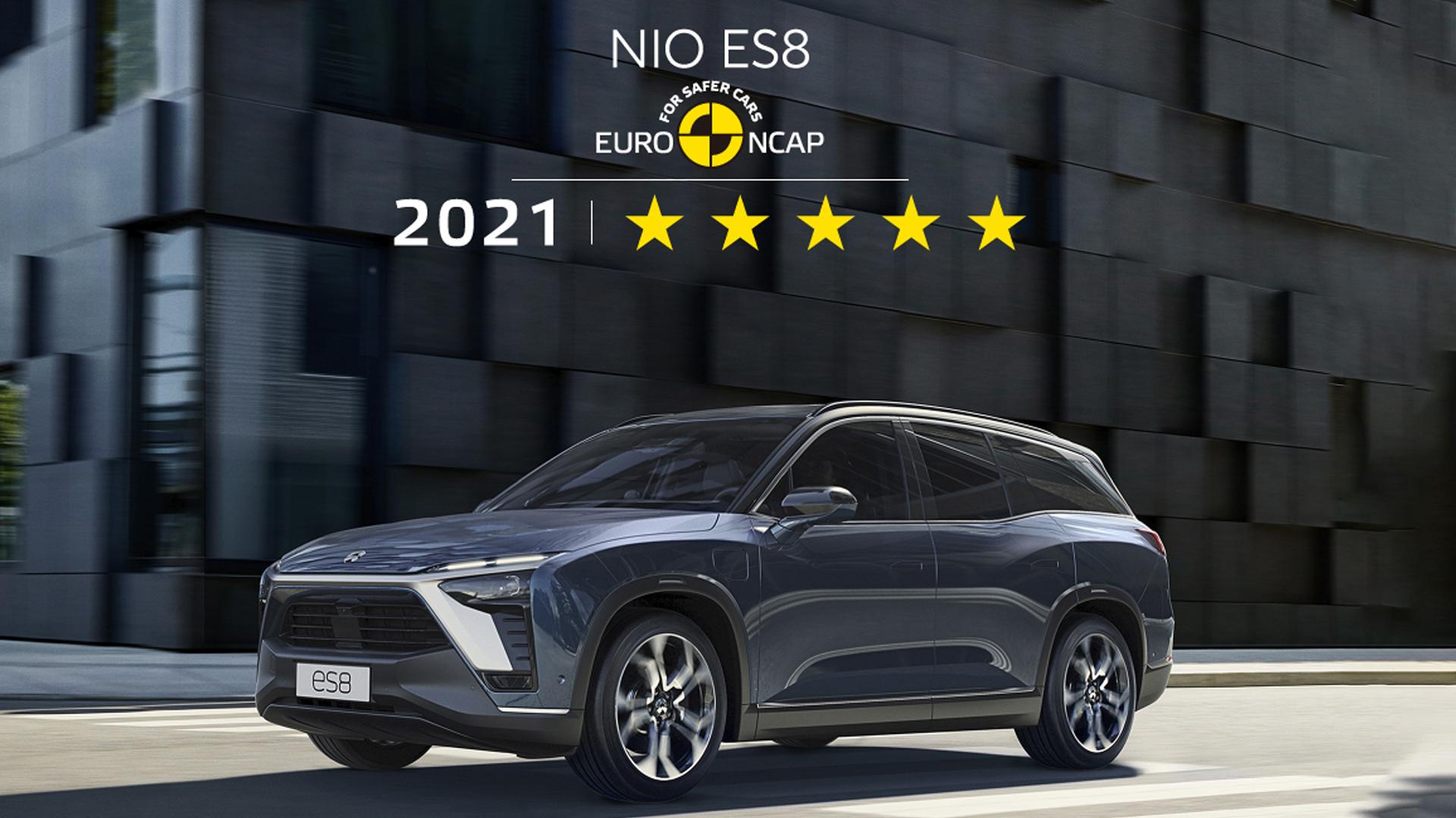 NIO ES8 Receives 5-Star Euro NCAP Safety Rating NIO ES8 Receives 5-Star Euro NCAP Safety Rating